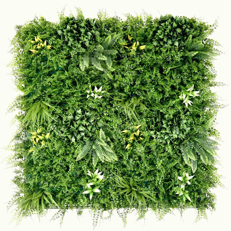 Fern artificial green wall 1m x 1m