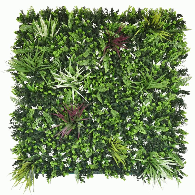 Forest artificial green wall 1m x 1m