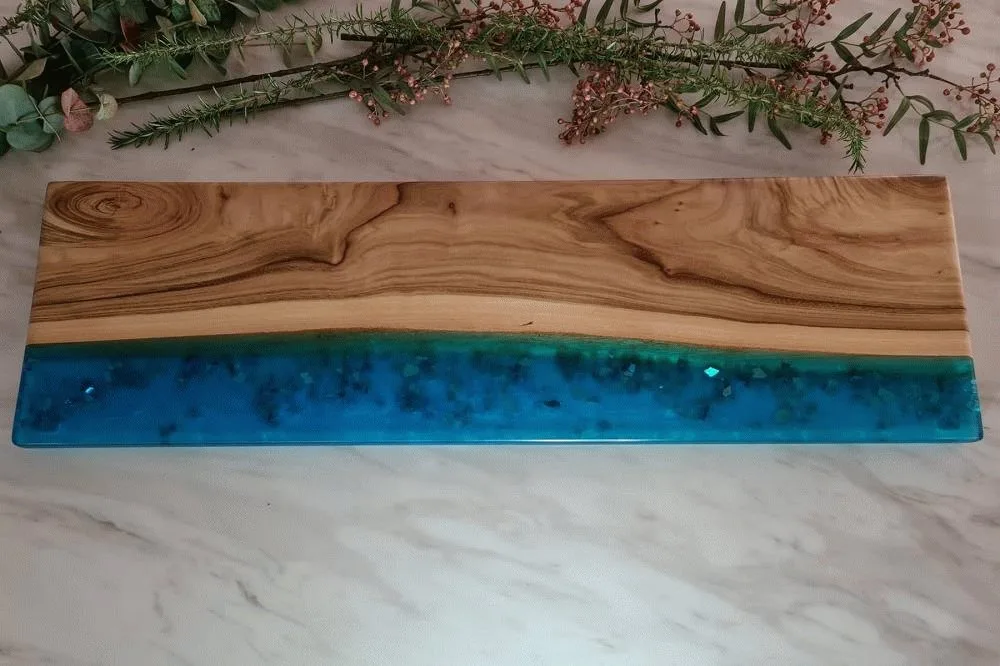 Blue Crystal Serving Board